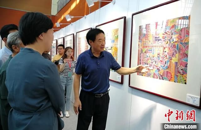 “土味画”传播“廉能量” 全国廉政农民画作品展在江苏射阳开展